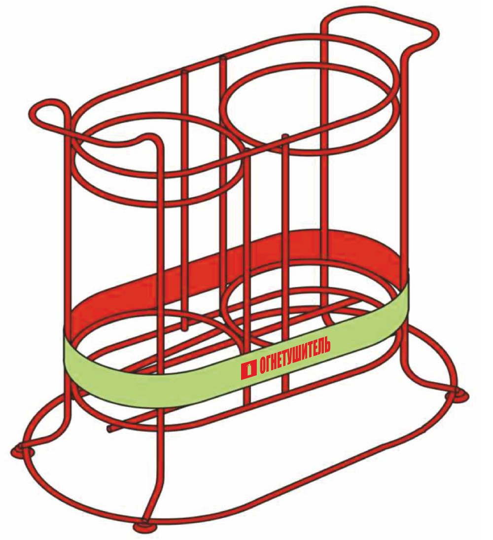 Подставки под огнетушитель чертеж